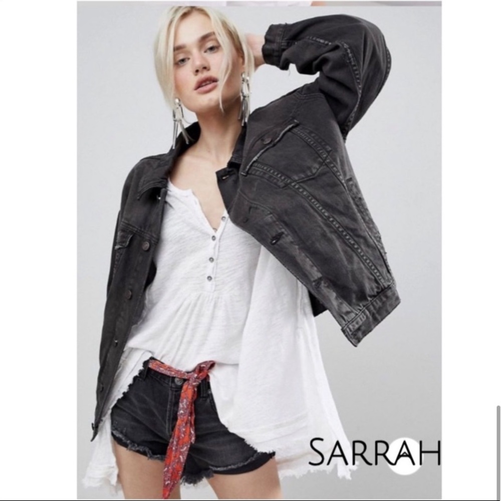 5 Star Rated New Bohemian Embroidered Denim Jean Jacket - Picture 6 of 17